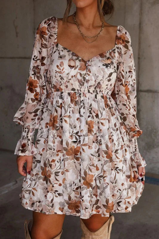 Sweet as Honey Floral Dress