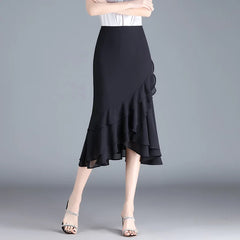 Women's Irregular Chiffon Fishtail Skirts (Midi)